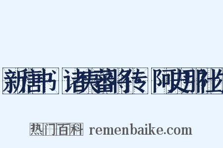 新唐书·诸夷蕃将传·阿史那社尔是什么意思的图片